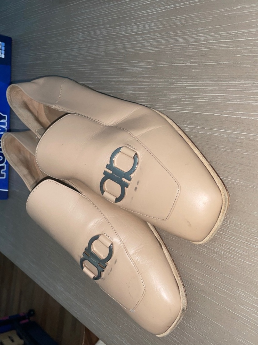 Salvatore Ferragamo Cesaro Leather Driver Loafers Size 9.5, Women’s , No Box - Picture 2 of 4